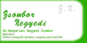 zsombor negyedi business card